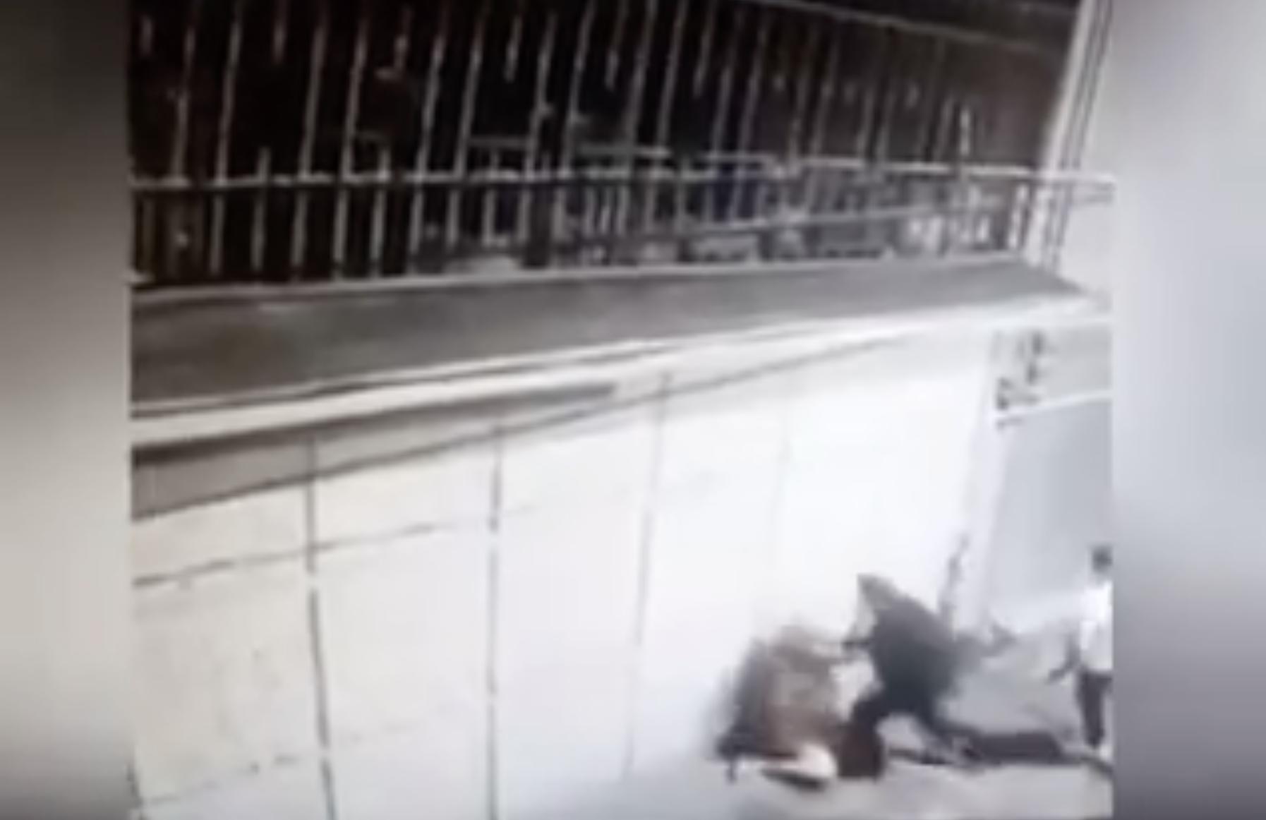 Mujer golpeada en Toluca