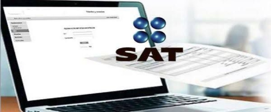 logo del SAT en computadora
