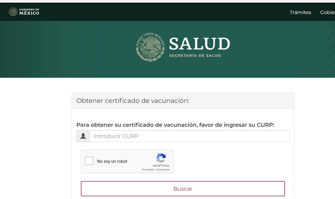 certificado de vacunación Covid