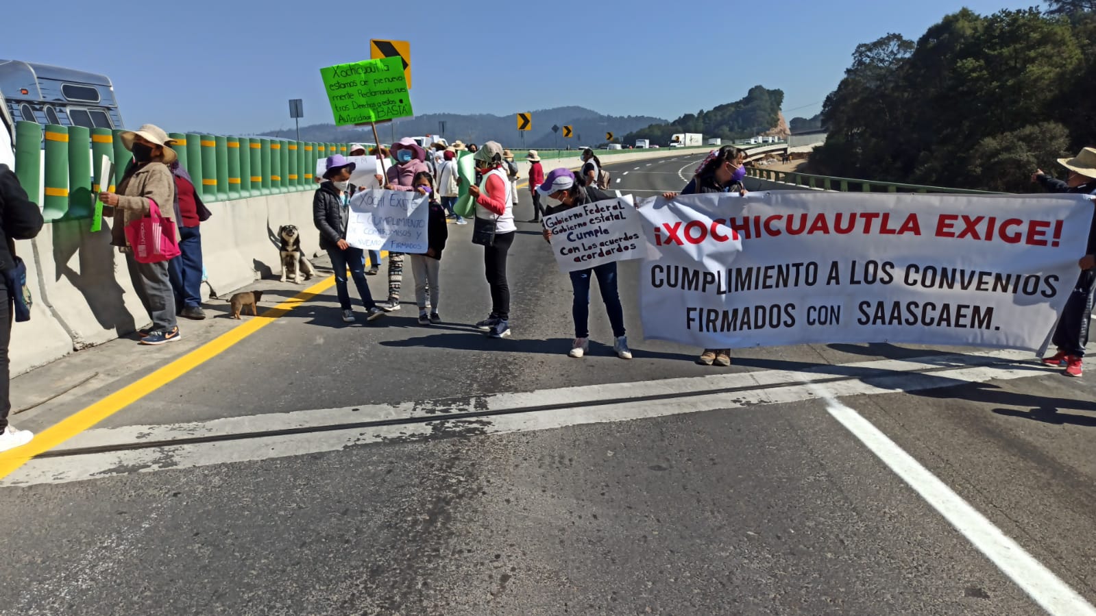 bloquean la Toluca-Naucalpan