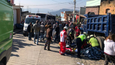 cuerpos de fallecidos en accidente en Joquicingo