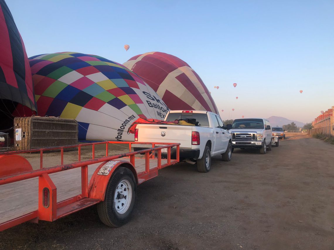 globos autorizados a volar en Teotihuacán 