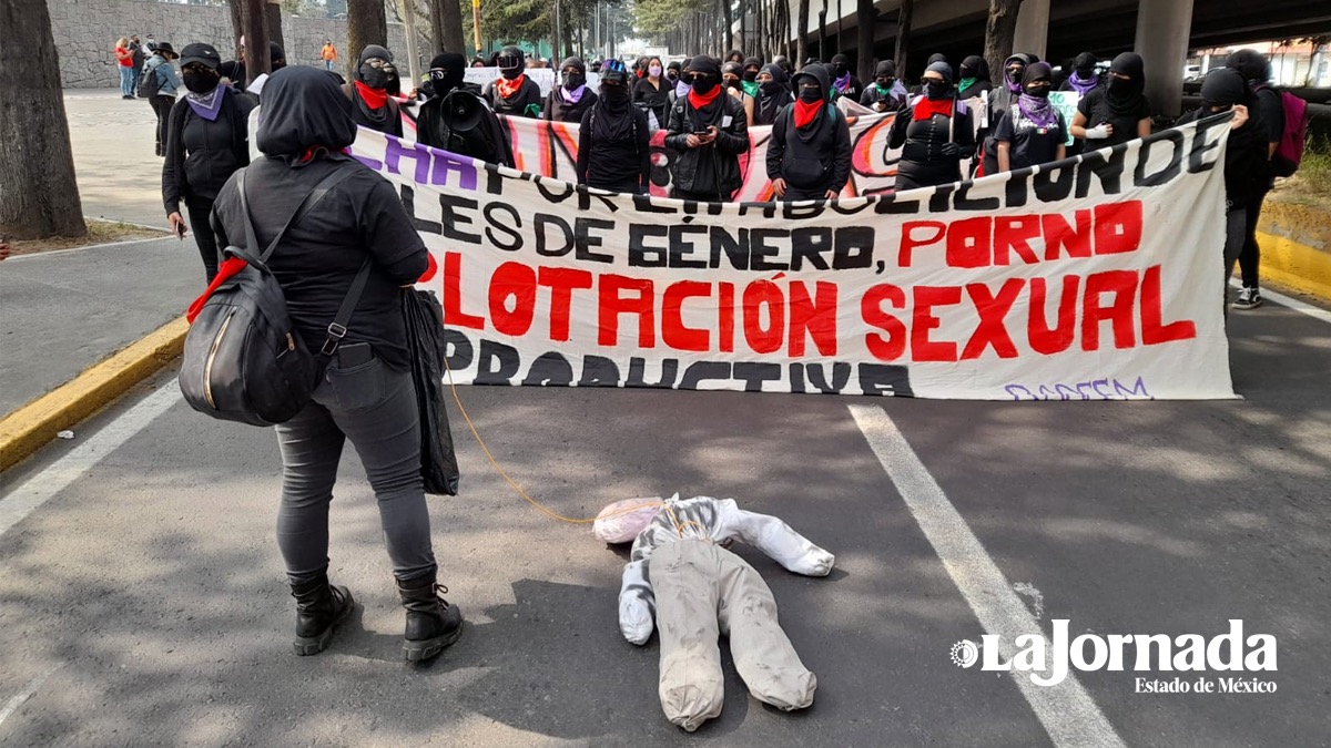marcha feminista en Toluca