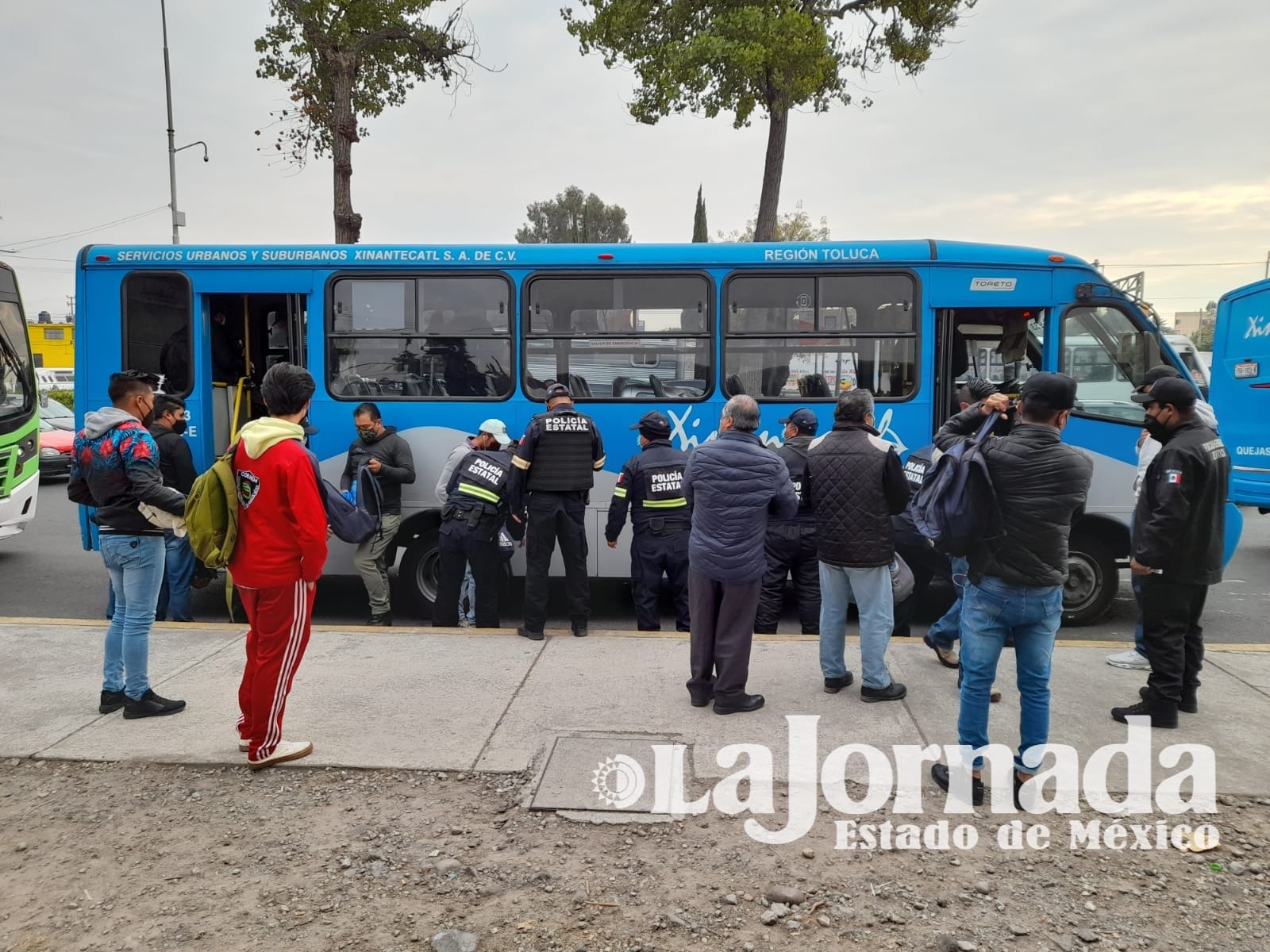 operativos contra robos en transporte público en Edomex