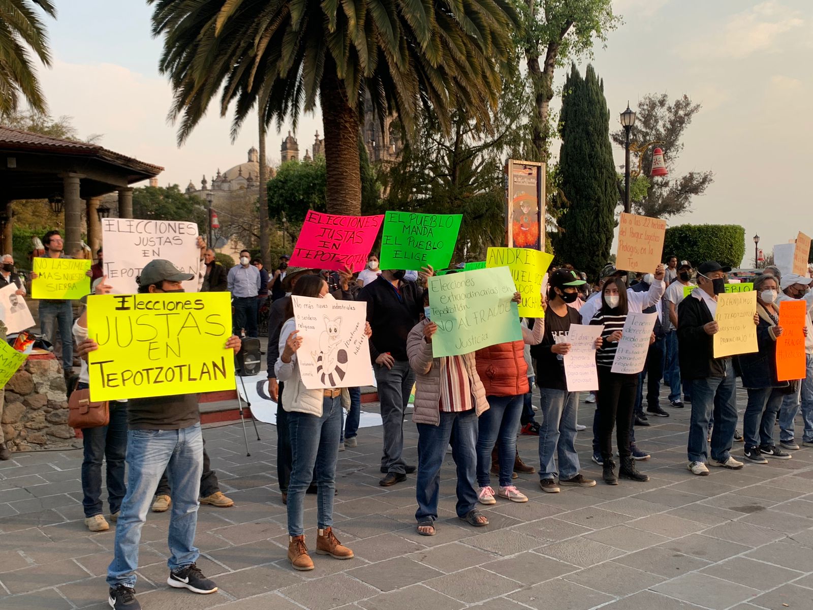 Habitantes de Tepotzotlán exigen que se repitan las elecciones