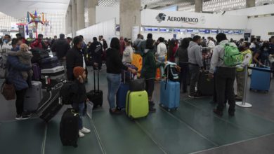 Cancelación de vuelos en México