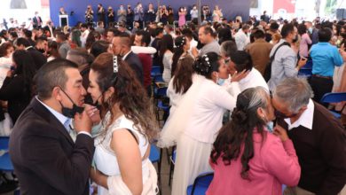 Se unieron 172 parejas en boda colectiva en Huixquilucan