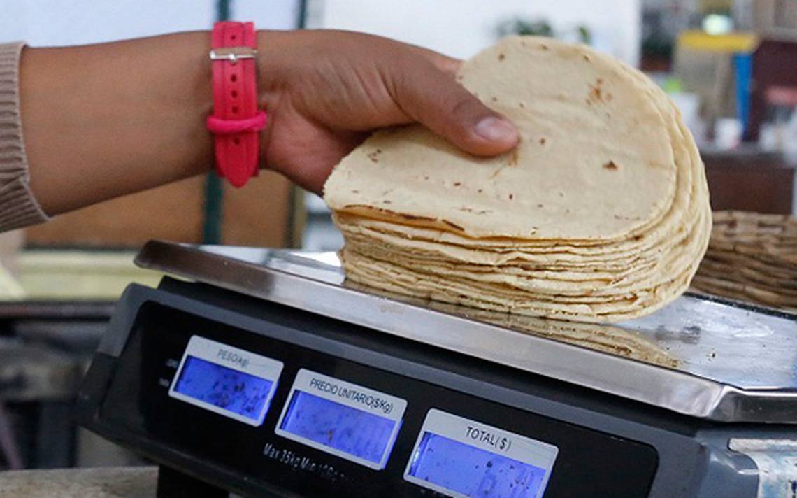 Precio del kilo de tortilla