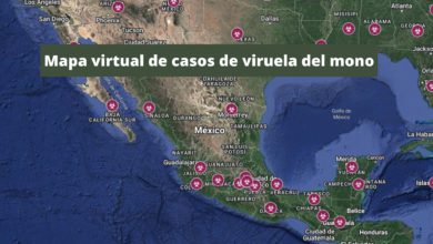 Mapa virtual de casos de viruela del mono