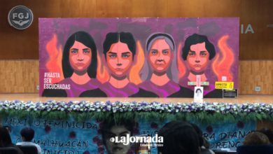 Pintura que recordó el rostro de las mujeres víctimas de feminicidio en el EDOMEX, Febrero, 2023.