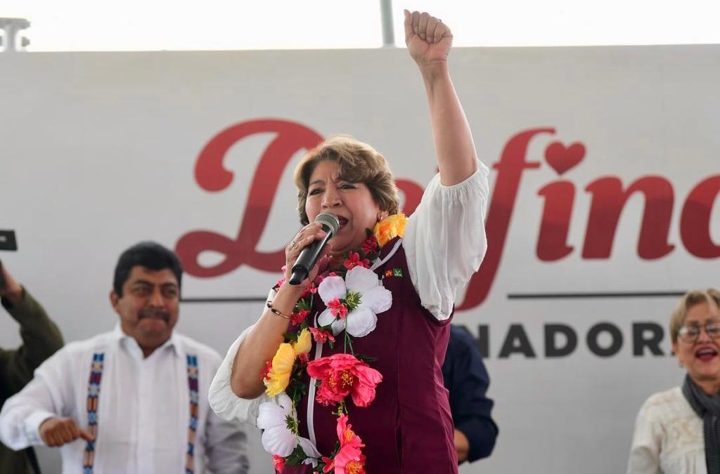 La maestra Delfina Gómez es la candidata común de Morena, PT y PVEM. Foto: Especial