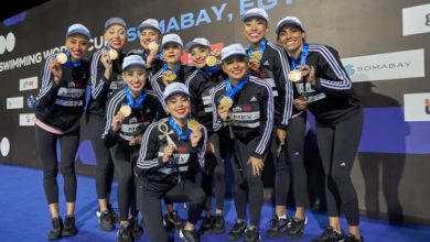 La Selección Mexicana de nado artístico o sincronizado, regresó a sus entrenamientos, luego de colgarse 3 oros y 1 bronce en el mundial de la especialidad. Foto: World Aquatics