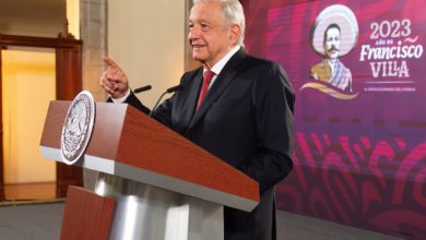 Andrés Manuel López Obrador manifestó su solidaridad con los mexicanos que residen en Florida, territorio en donde Idalia tocó tierra hoy y a su paso dejó grandes afectaciones. Foto: Presidencia