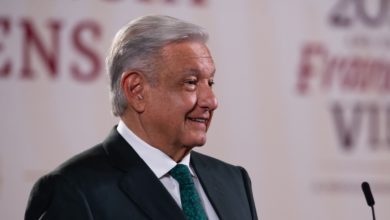 Andrés Manuel López Obrador acusó a los magistrados de calumniar al alterar sus expresiones que él, dijo, no expuso en sus conferencias mañaneras. Foto: Presidencia