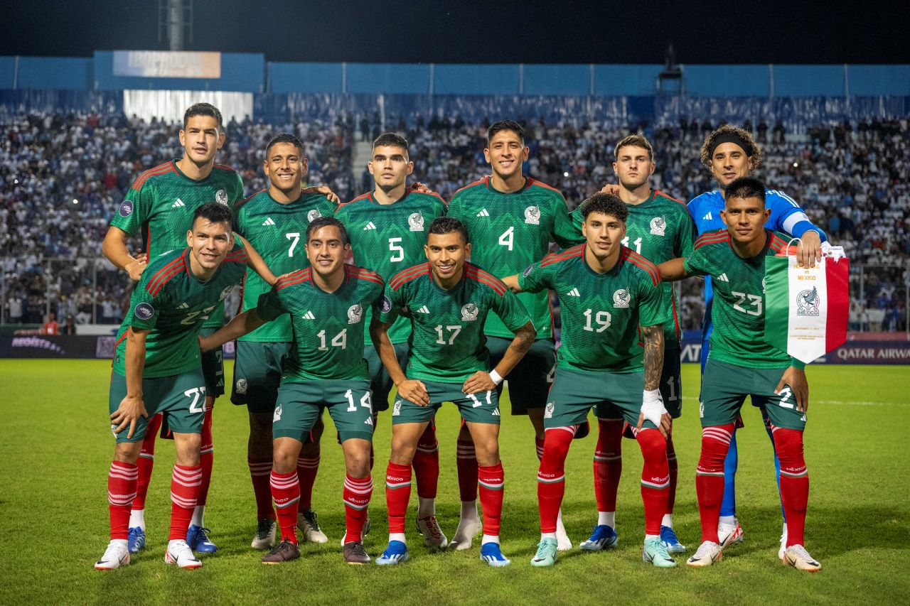 Foto de la Selección de México, que se enfrentará en vivo este lunes a Honduras en el Estadio Azteca.