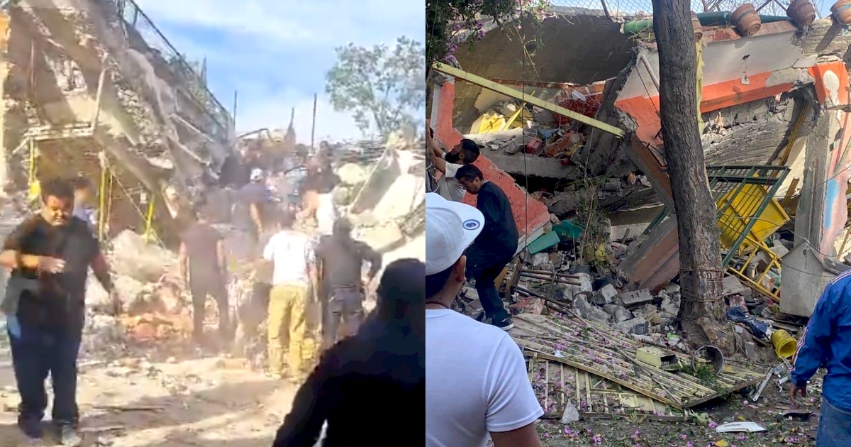 Colapsa casa tras EXPLOSIÓN por acumulación de gas en Tlalpan
