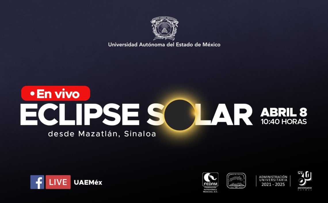 UAEMéx te invita a seguir el eclipse solar a través de Facebook La